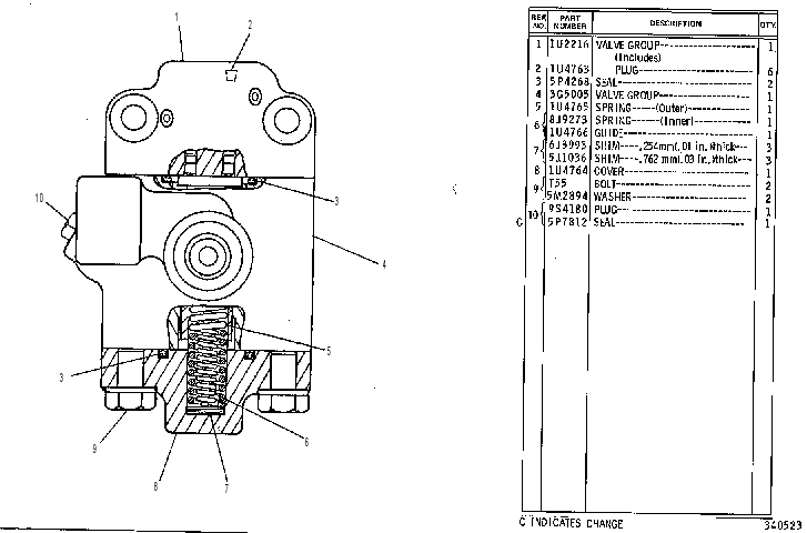 VALVE GP-SPEED CONTROL 3G5004 CAT