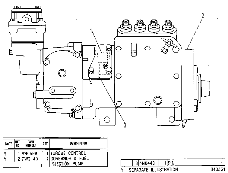 Регулятор и ТНВД 7W2139 CAT