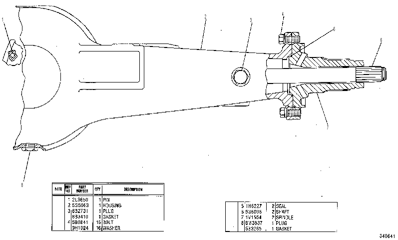 AXLE GP-FIXED 5G6094 CAT