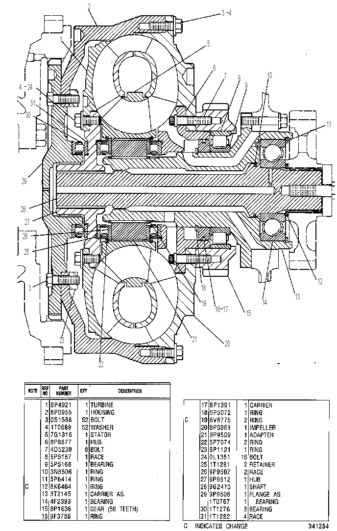 Гидротрансформатор 8P1674 CAT