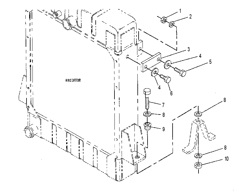 MOUNTING GP-RAD & TMSN COOLER 2W9709 CAT