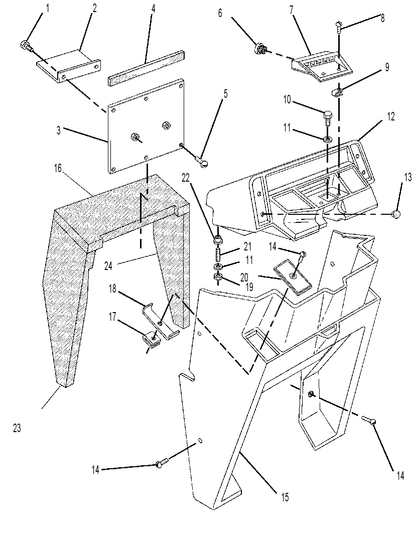 CONSOLE GP-FRONT-ROPS 9R0013 CAT