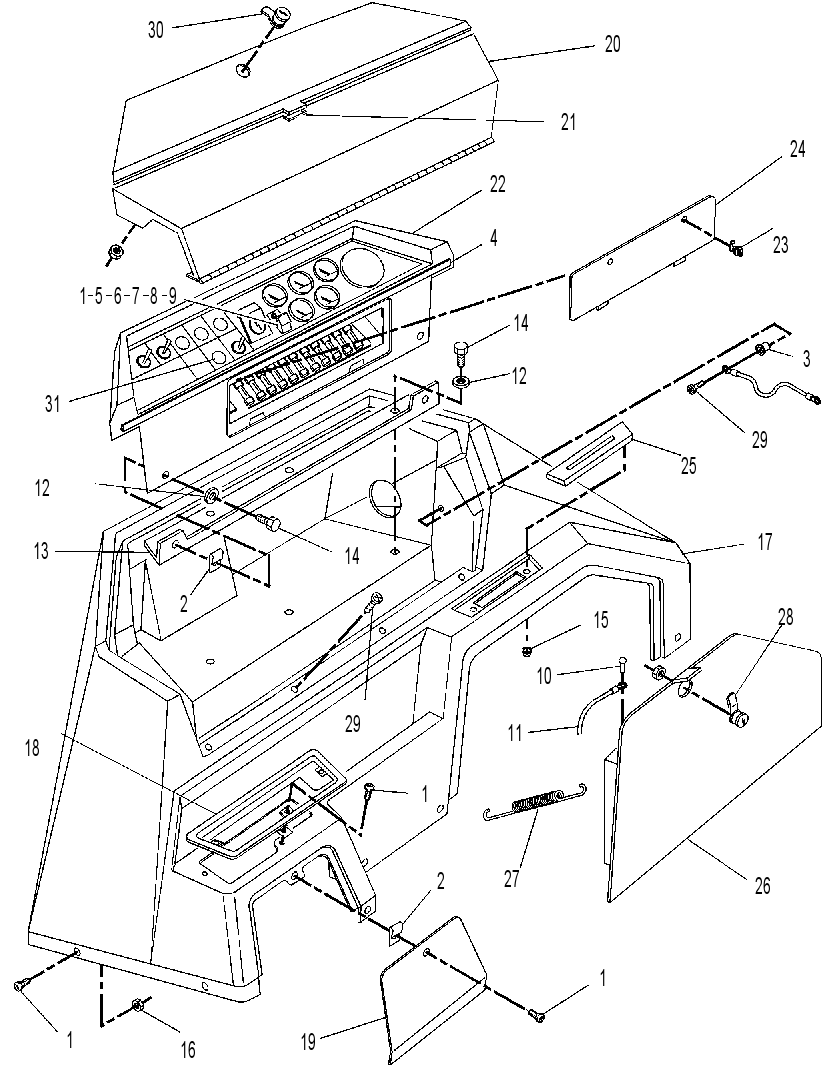 CONSOLE GP-INSTRUMENT 9R0547 CAT