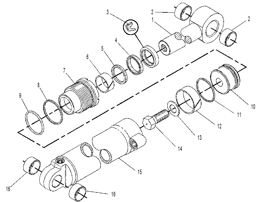 CYLINDER GP-STABILIZER-LH 4T9911 CAT