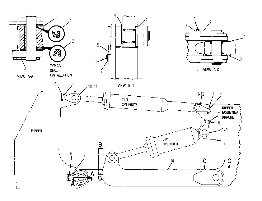 FRAME GP-RIPPER 4T8448 CAT