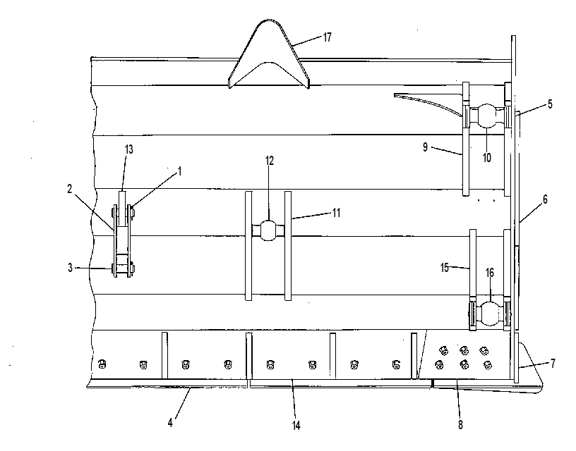 Отвал прямой 4T4431 CAT