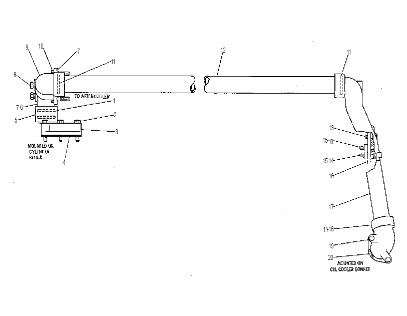 Трубопроводы водяные 6N1898 CAT