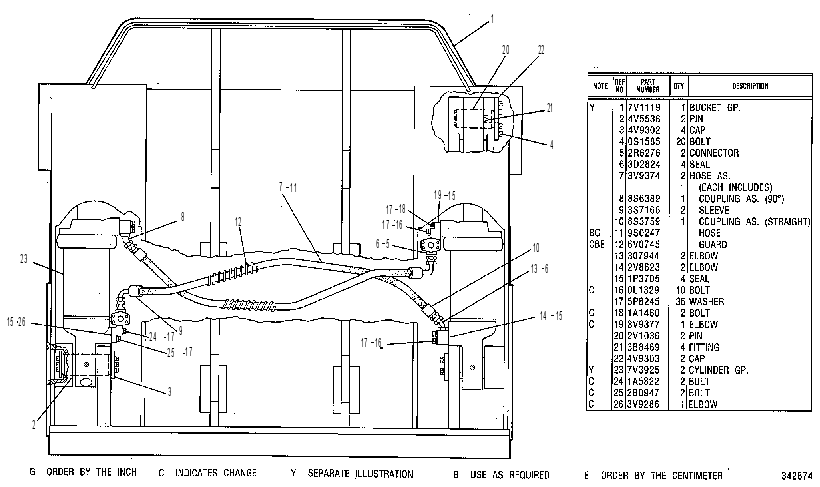 BUCKET GP-SHOVEL 7V1120 CAT