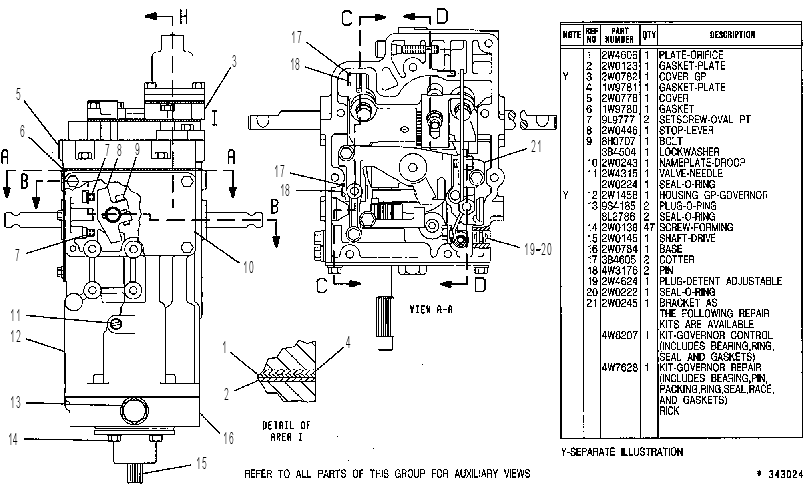 Регулятор оборотов 4W7269 CAT