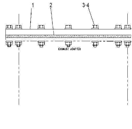 Фланец выпускной 2W7871 CAT