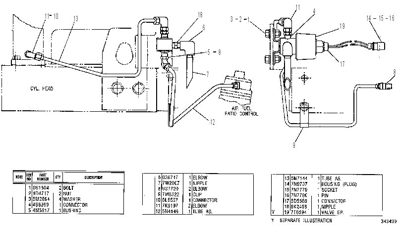 Клапан управляющий 7W2107 CAT