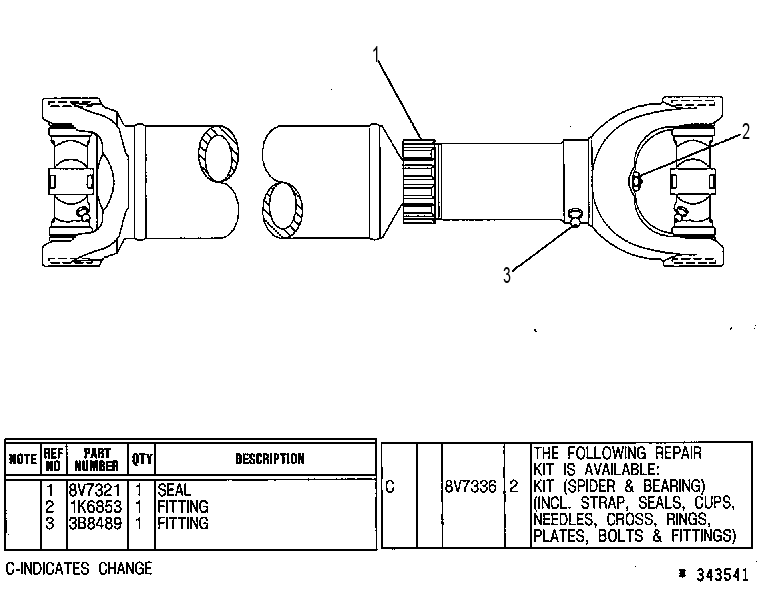 Скользящее соединение 5V3736 CAT