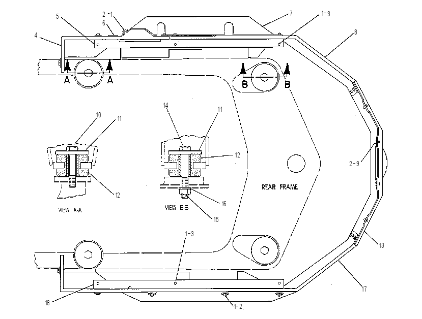 Крепление кабины 8V1184 CAT