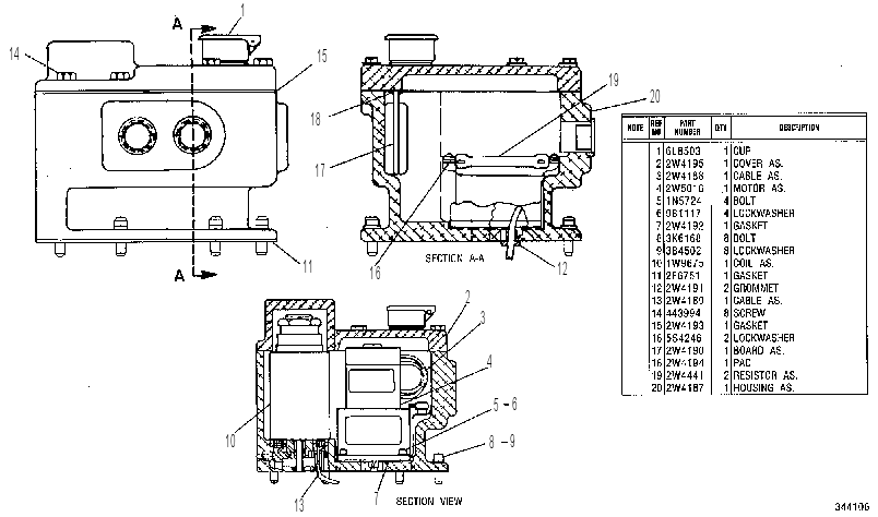 CONTROL GP-GOVERNOR & SHUTOFF 8N7497 CAT