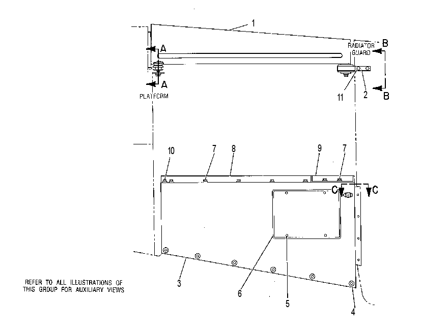 Капот с защитой 6T3306 CAT