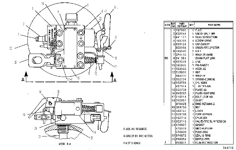 VALVE & CYLINDER GP 5G2980 CAT