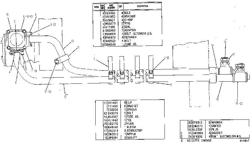 LINES GP-AUXILIARY SEA WATER 8N8469 CAT