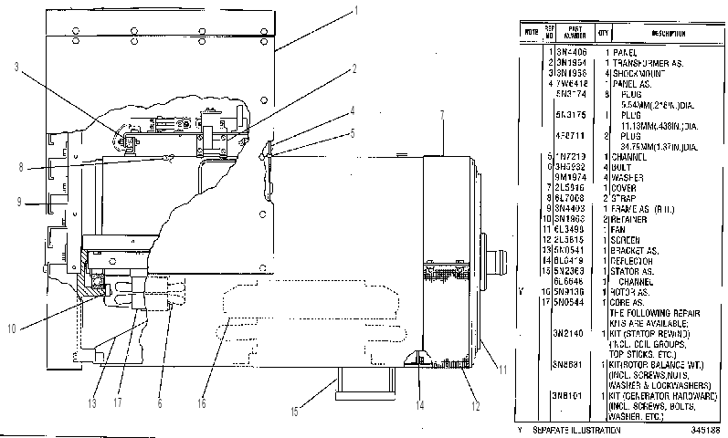 Генератор 7W8744 CAT