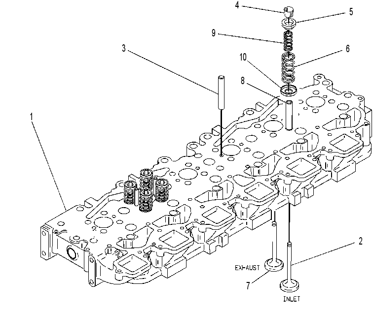 Головка блока цилиндров 7W2203 CAT