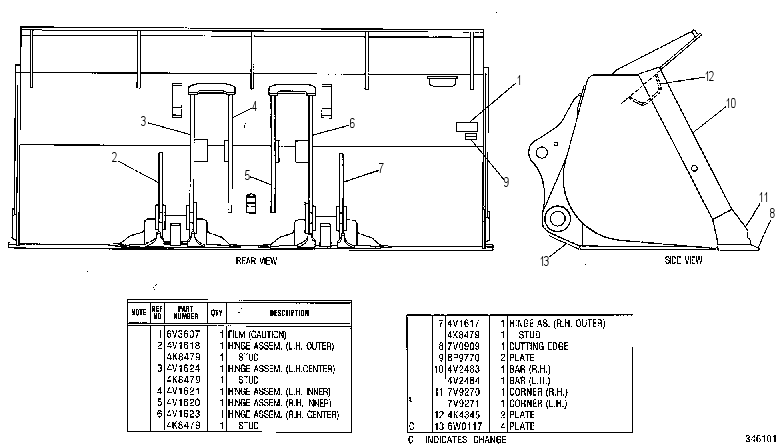 Ковш в сборе 5V7354 CAT