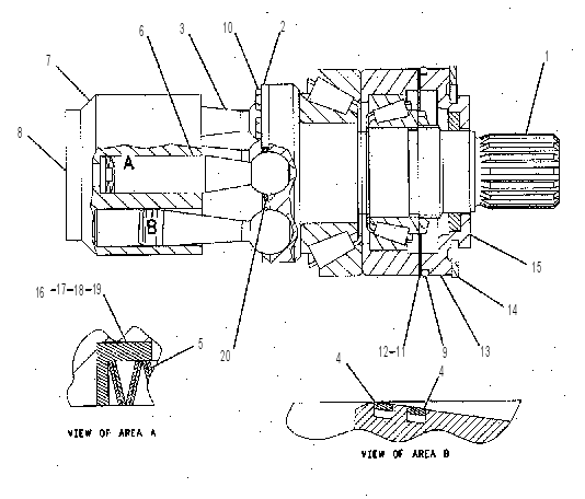 Вращающаяся группа мотора 9T4847 CAT