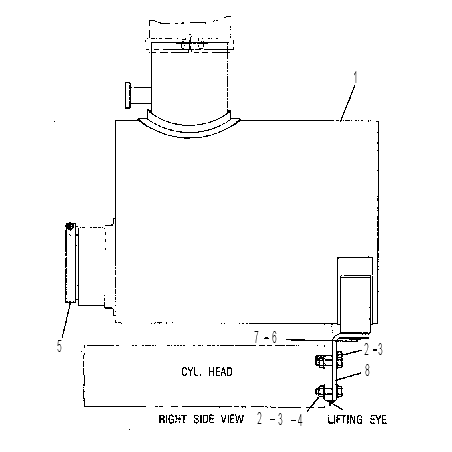 Глушитель 1W4186 CAT