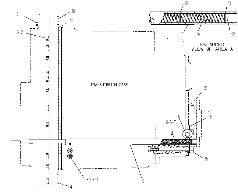 Крепление трансмиссии 6T0009 CAT