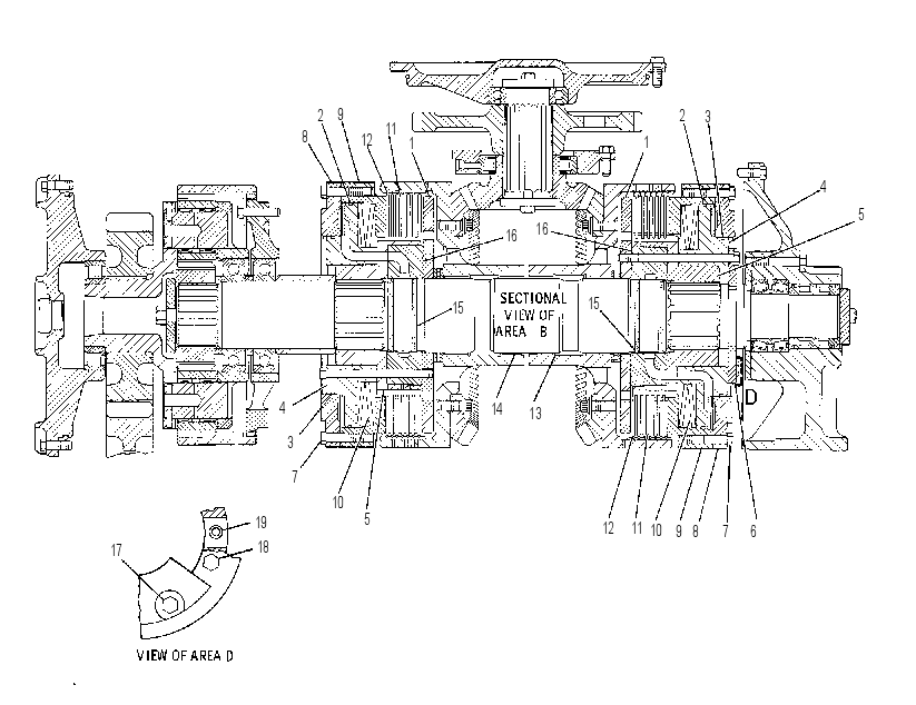 CLUTCH & GEAR GP 6Y0259 CAT