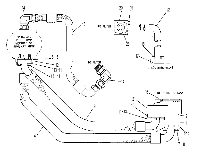 SERVICE GP-AUX PUMP LINES 6W6324 CAT
