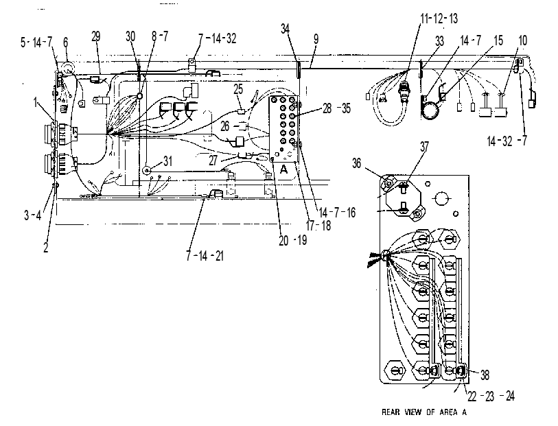 Проводка площадки 6W8237 CAT
