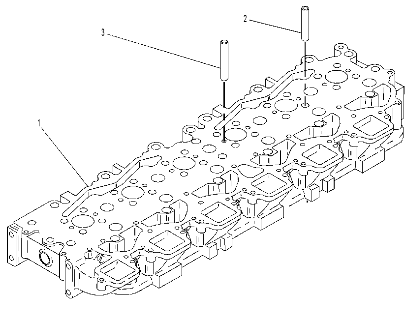 Головка блока цилиндров в сборе 7W0009 CAT