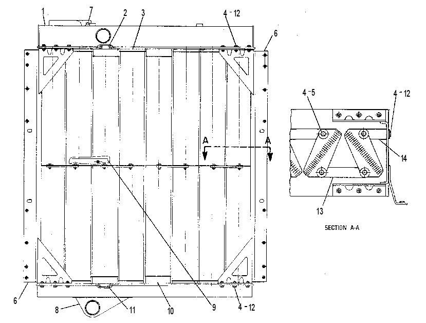 RADIATOR GP-FOLDED CORE 2W7919 CAT