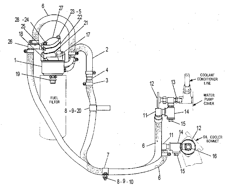 HEATER GP-FUEL 7W3666 CAT