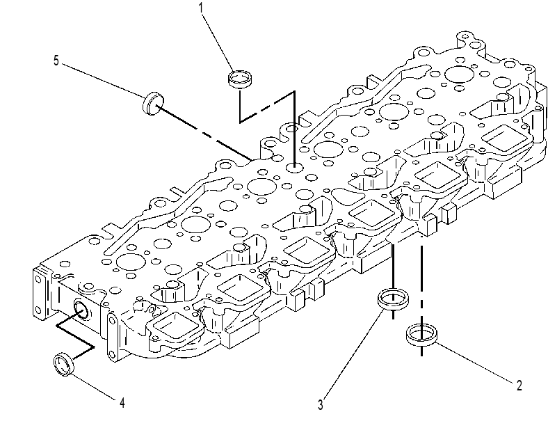 Головка блока цилиндров в сборе 4W5197 CAT