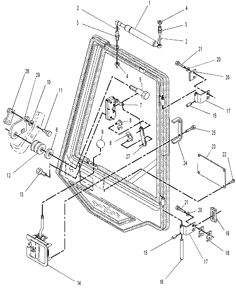 DOOR GP-CAB-LH 9R5119 CAT
