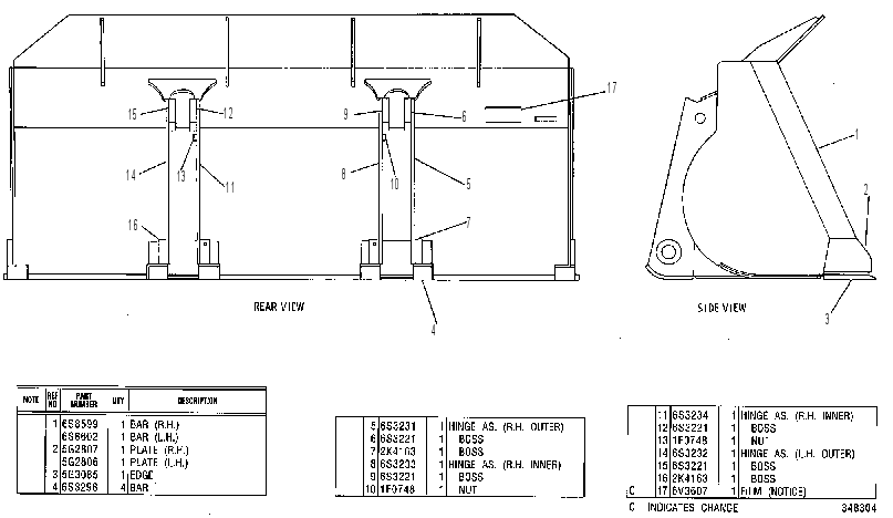 Ковш в сборе 5G3080 CAT