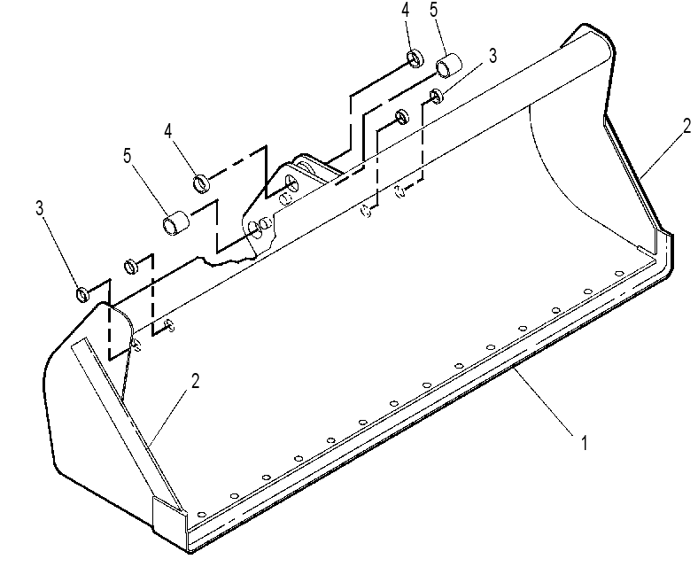 BUCKET AS-LOADER 9R0089 CAT