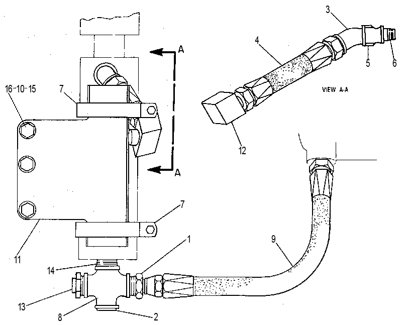 Крепление подогревателя ОЖ 7C0095 CAT