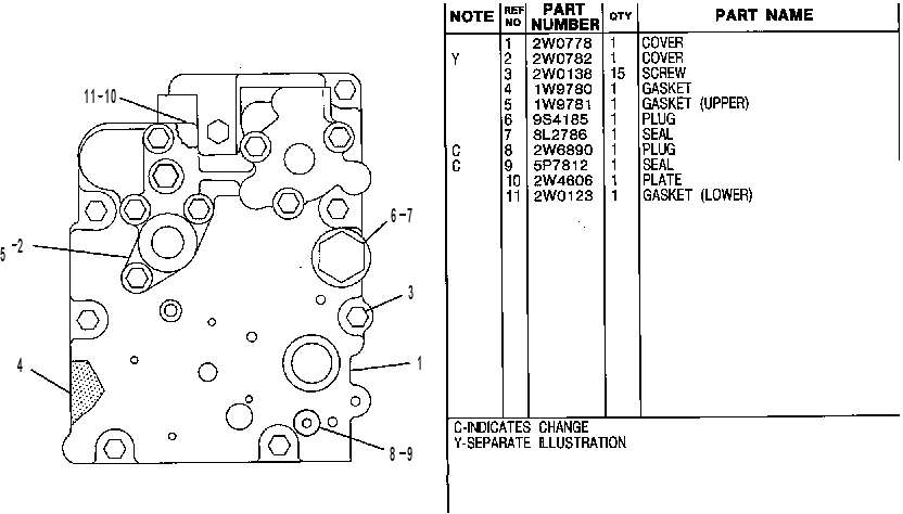 COVER GP-GOVERNOR 2W1648 CAT