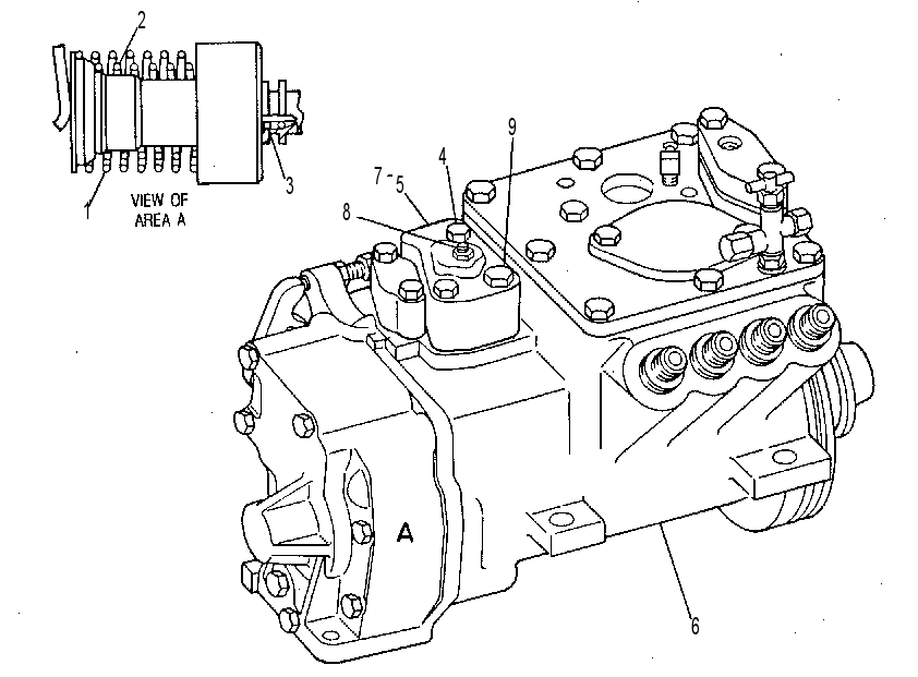 ТНВД с регулятором 7W6828 CAT