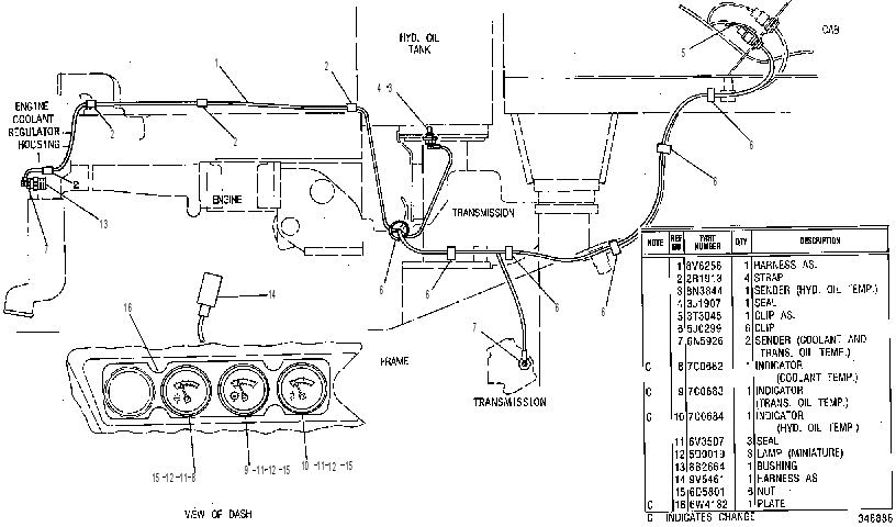 GAUGE GP-TEMPERATURE 8V1166 CAT