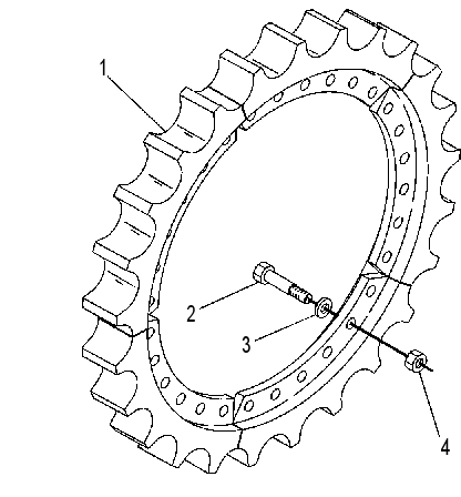 SEGMENT GP-SPROCKET 7T1246 CAT