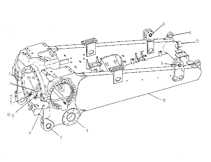 Корпус с рамой 9W1070 CAT