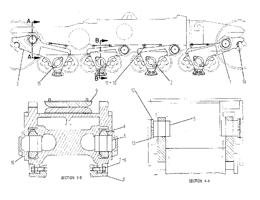 SUSPENSION GP-BOGIE 7T3892 CAT