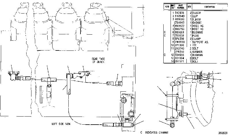 Крепление подогревателя ОЖ 7W7147 CAT