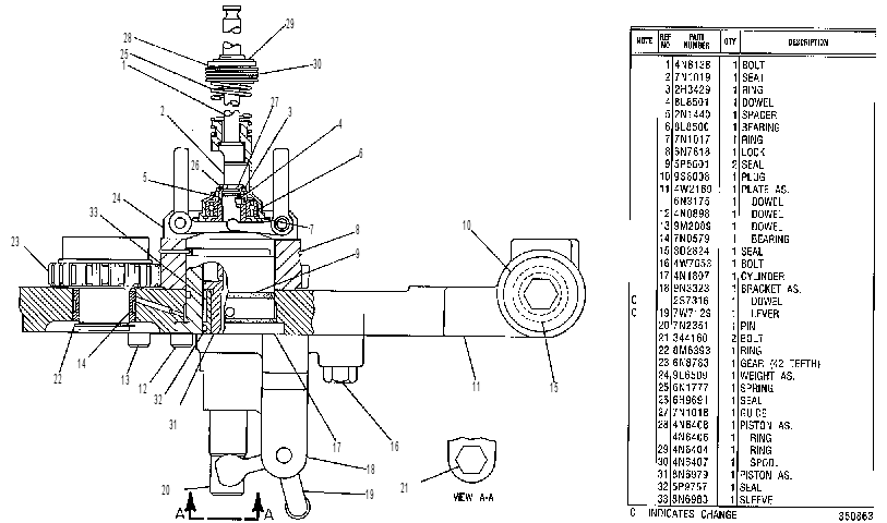 PLATE GP-GOVERNOR ADAPTER 4W6016 CAT