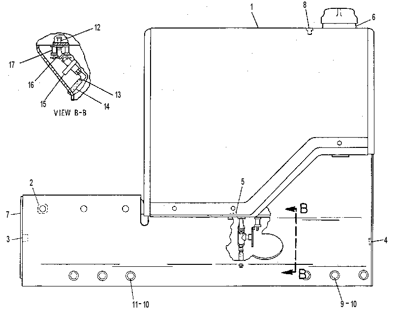Бак топливный 5G6259 CAT