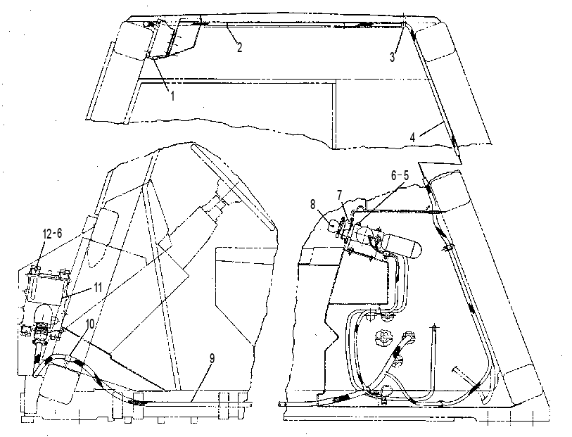 Проводка кабины 8W3347 CAT