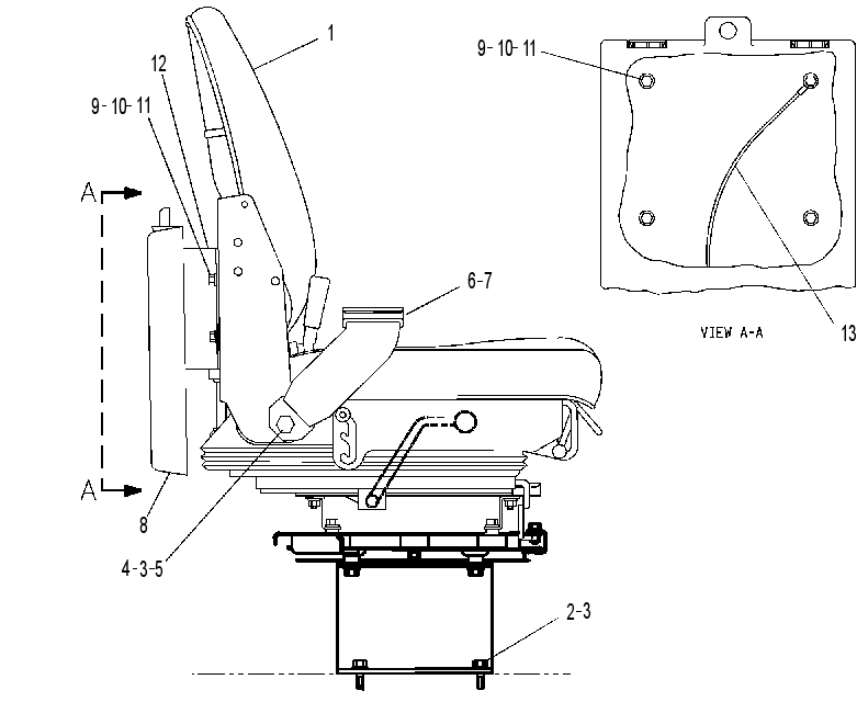 SEAT GP-REVERSIBLE 9R0024 CAT
