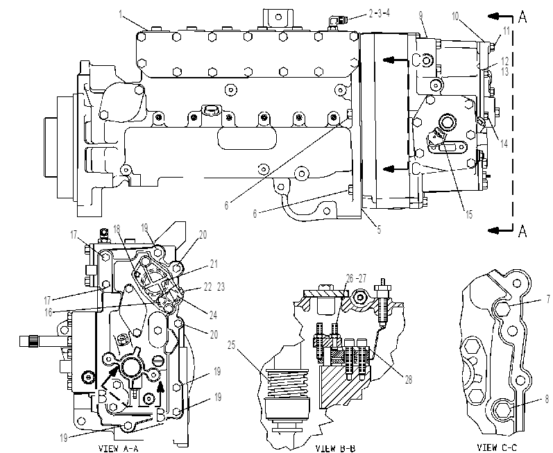 ТНВД с регулятором 7W1092 CAT